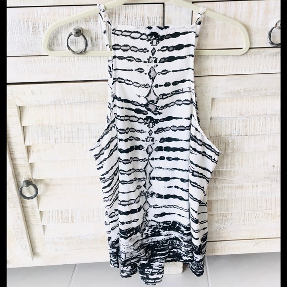 Animal print Top Soirée Black & White - Picture 3 of 5